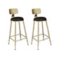 Glam Table and Stool Set 1/2/3/5 Pieces Bar Pub Table Set for Dining Room Black-Gold 30"H Stools (Set of 2) Clearhalo 'Bar Furniture' 'furn' 'furn_home_bar_bar_sets' 'Furniture' 'Home Bars & Bar Sets' 'home_bar_bar_sets' 'Kitchen & Dining Furniture' 6167412