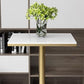 Glam Table and Stool Set 1/2/3/5 Pieces Bar Pub Table Set for Dining Room Clearhalo 'Bar Furniture' 'furn' 'furn_home_bar_bar_sets' 'Furniture' 'Home Bars & Bar Sets' 'home_bar_bar_sets' 'Kitchen & Dining Furniture' 6167415