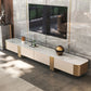 Contemporary Media Console TV Stand Stone TV Stand for Living Room 79"L x 16"W x 16"H Gold Clearhalo 'furn' 'furn_tv_stands_entertainment_centers' 'Furniture' 'Living Room Furniture' 'TV Stands & Entertainment Centers' 'TV Stands & Media Storage Furniture' 'tv_stands_entertainment_centers' 6167493