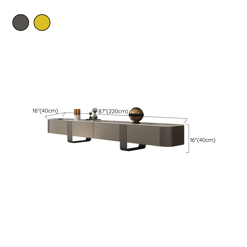 Contemporary Media Console TV Stand Stone TV Stand for Living Room Clearhalo 'furn' 'furn_tv_stands_entertainment_centers' 'Furniture' 'Living Room Furniture' 'TV Stands & Entertainment Centers' 'TV Stands & Media Storage Furniture' 'tv_stands_entertainment_centers' 6167505