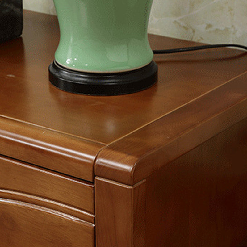 Soporte tradicional para TV, consola de soporte para TV de madera de caucho con cajones