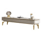 Glam Media Console TV Stand Stone TV Media Stand for Living Room