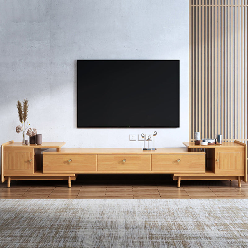 Modern TV Media Stand Wood TV Stand Console with Splayed Wooden Legs Clearhalo 'furn' 'furn_tv_stands_entertainment_centers' 'Furniture' 'Living Room Furniture' 'TV Stands & Entertainment Centers' 'TV Stands & Media Storage Furniture' 'tv_stands_entertainment_centers' 6167627