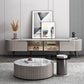 Console TV contemporanea, supporto TV in finto legno con 2 cassetti