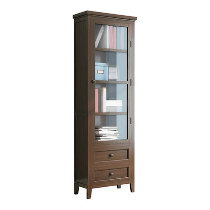 Support d'affichage de peuplier scandinave 14 "W armoire d'affichage standard avec porte