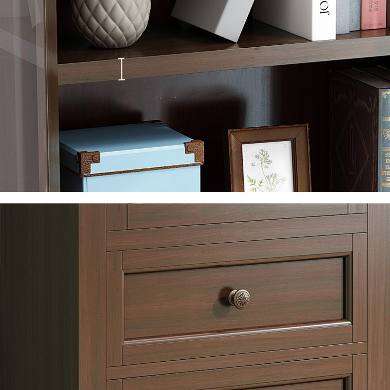 Support d'affichage de peuplier scandinave 14 "W armoire d'affichage standard avec porte