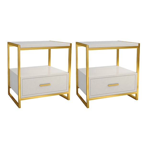 Comodino in legno e metallo comodino moderno comodino minimalista con gambe