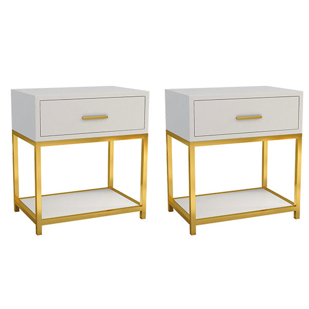 Comodino in legno e metallo comodino moderno comodino minimalista con gambe