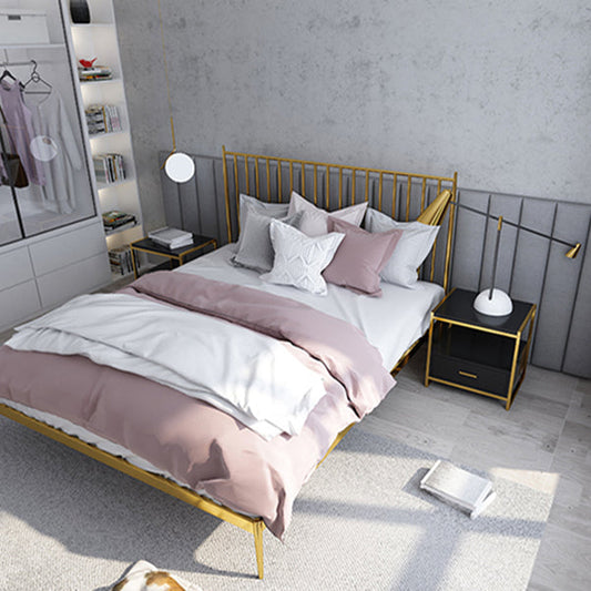 Mesita de noche de madera y metal mesita de noche minimalista moderna con piernas