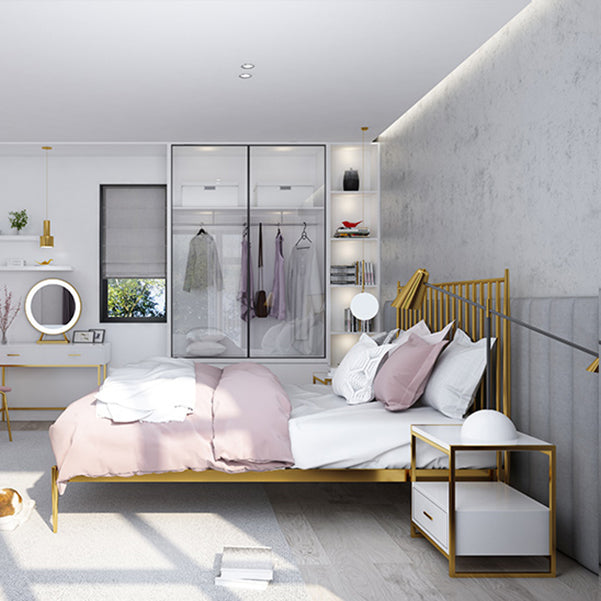 Comodino in legno e metallo comodino moderno comodino minimalista con gambe