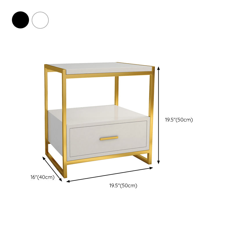 Comodino in legno e metallo comodino moderno comodino minimalista con gambe