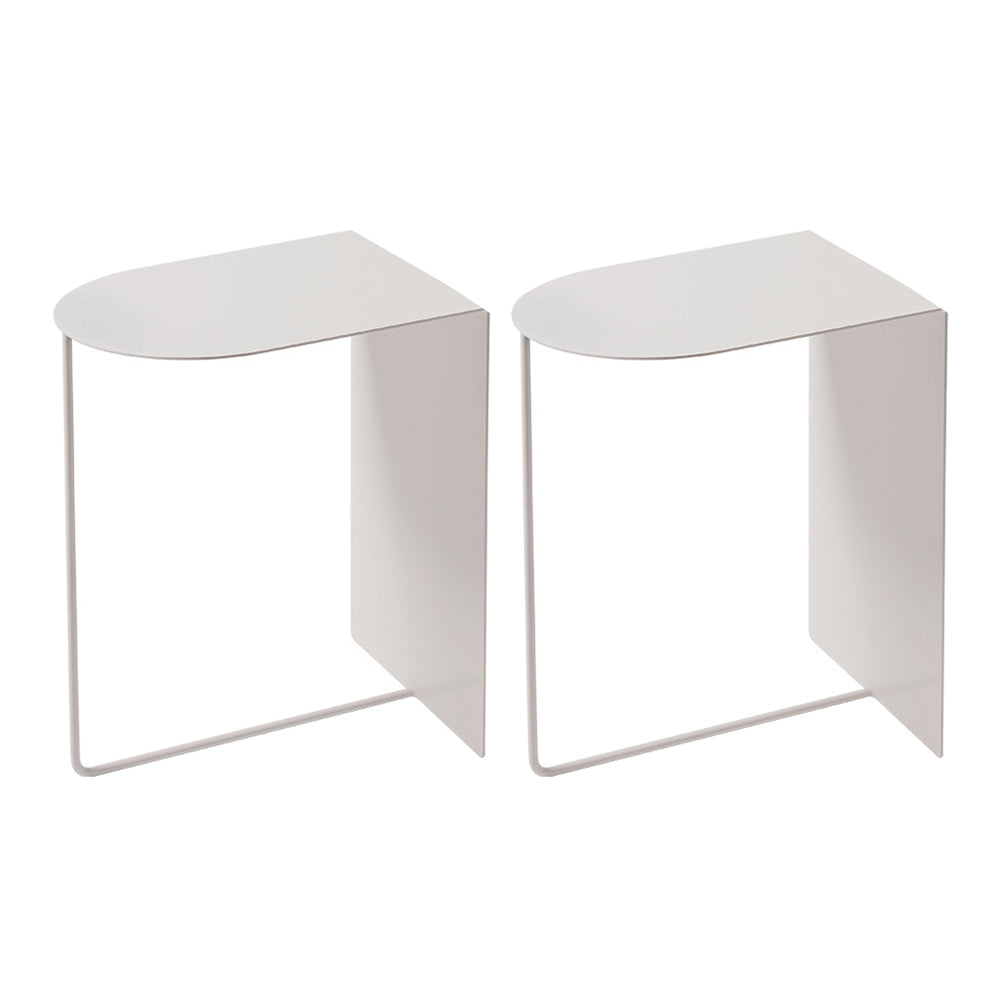 Tavolo da notte moderno alto 12 "comodini in ferro-taglio per soggiorno