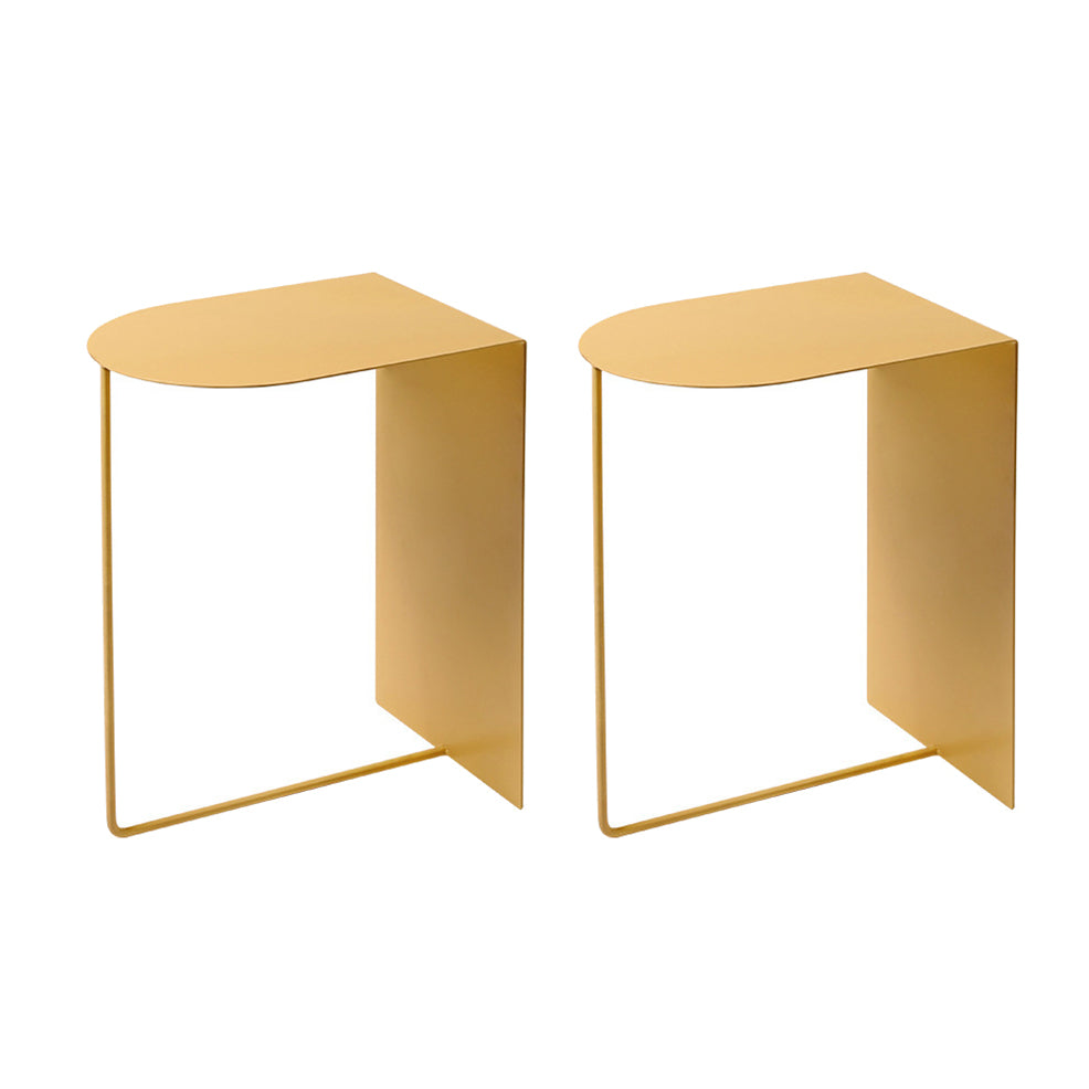 Tavolo da notte moderno alto 12 "comodini in ferro-taglio per soggiorno