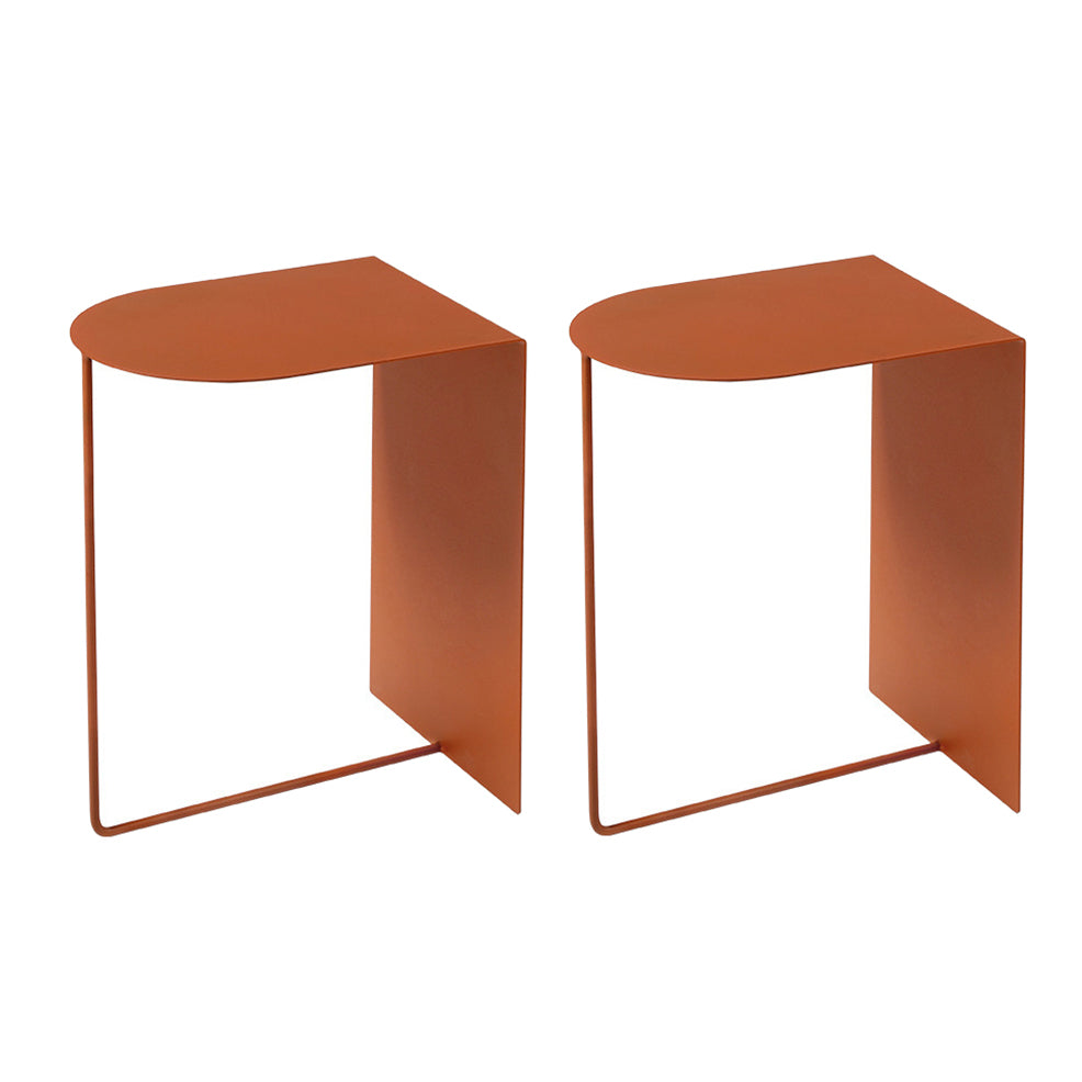 Tavolo da notte moderno alto 12 "comodini in ferro-taglio per soggiorno