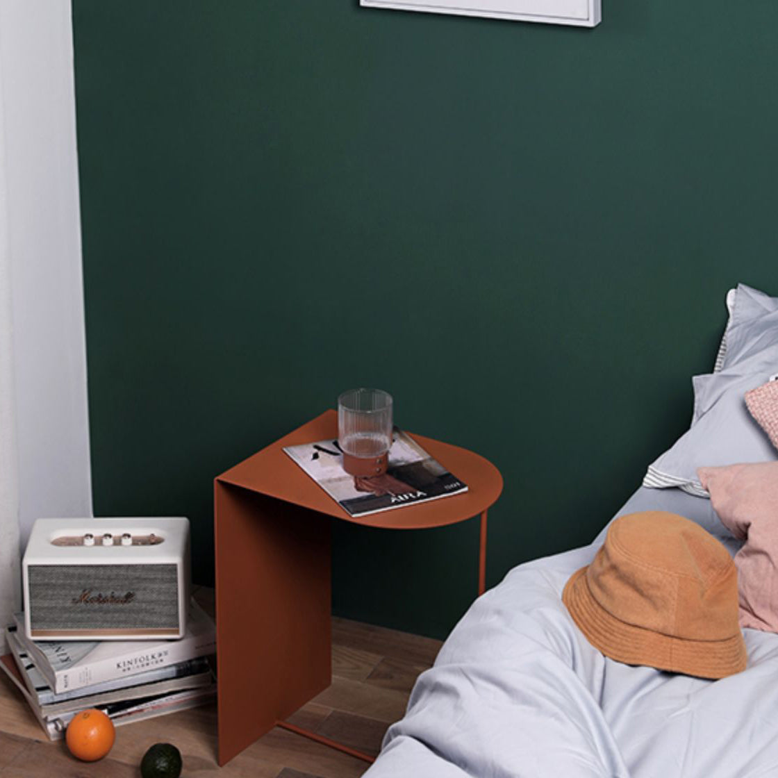 Tavolo da notte moderno alto 12 "comodini in ferro-taglio per soggiorno