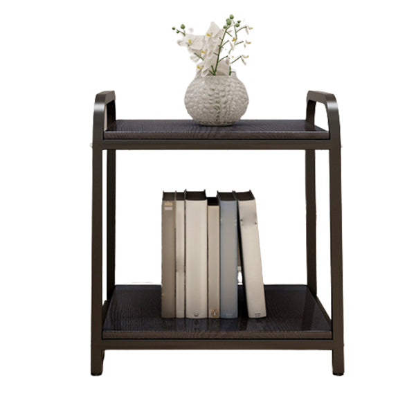 Wooden and Metal Bedside Cabinet Modern Minimalist Open Bedside Table with Legs Clearhalo 'Bedroom Furniture' 'furn' 'furn_night_stand' 'Furniture' 'night_stand' 'Nightstands' 6167861