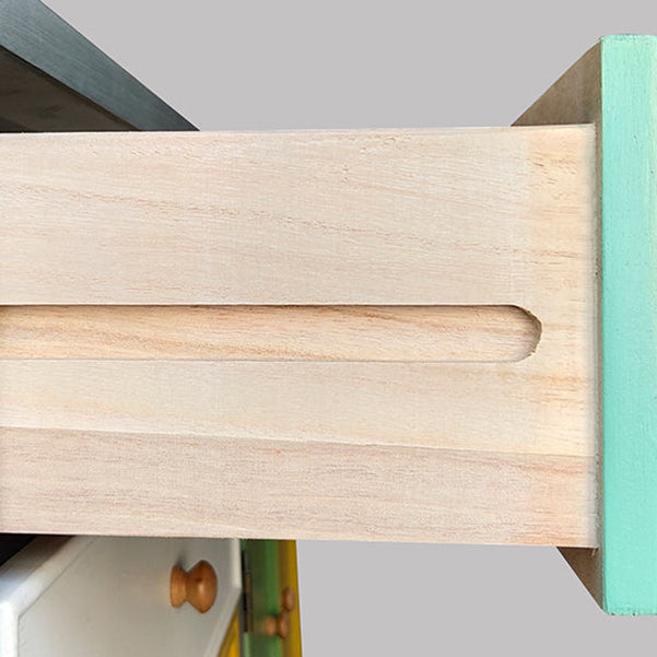 Cómoda de almacenamiento de madera para dormitorio náutico, cómoda de 16" de ancho con cajones