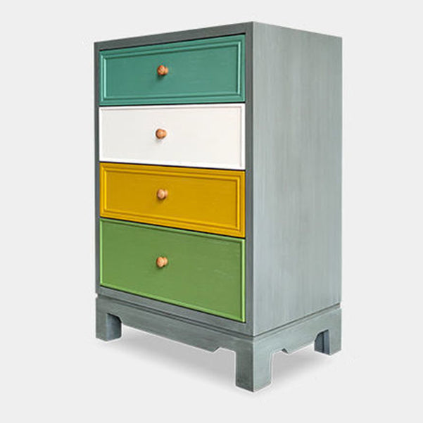 Cómoda de almacenamiento de madera para dormitorio náutico, cómoda de 16" de ancho con cajones