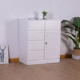 Solid Wood Modern Storage Chest Dresser Horizontal Storage Chest Dresser