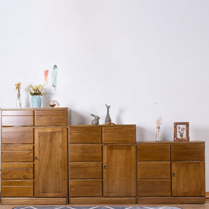 Cassettiera portaoggetti moderna in legno massello Cassettiera portaoggetti orizzontale