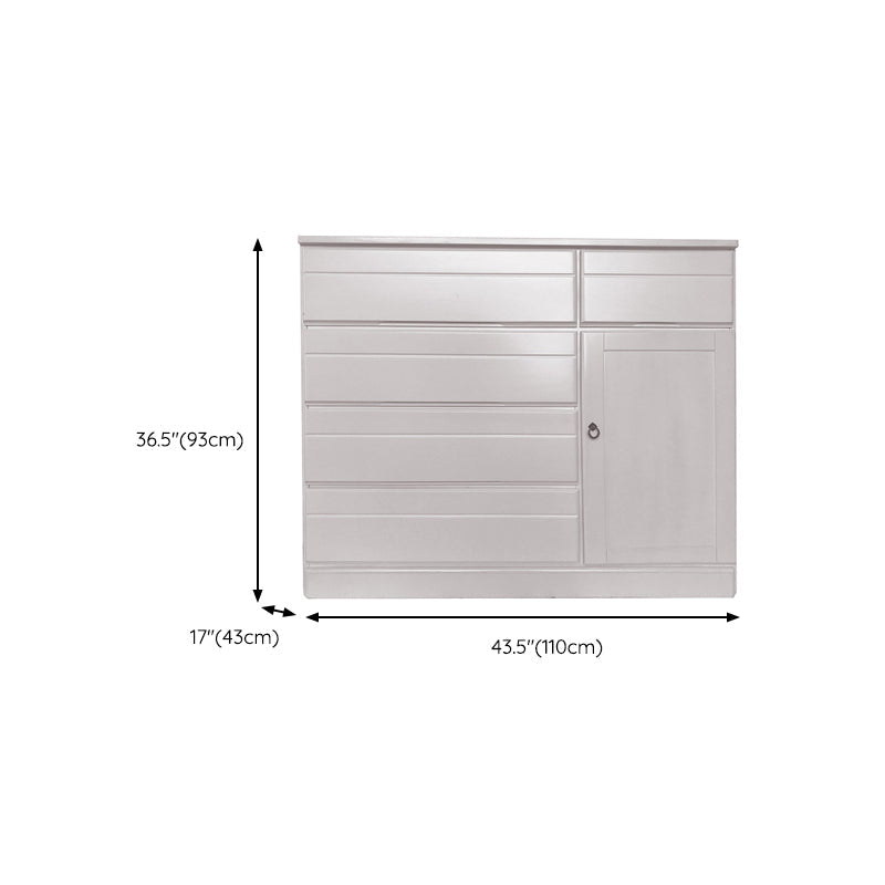 Cassettiera portaoggetti moderna in legno massello Cassettiera portaoggetti orizzontale