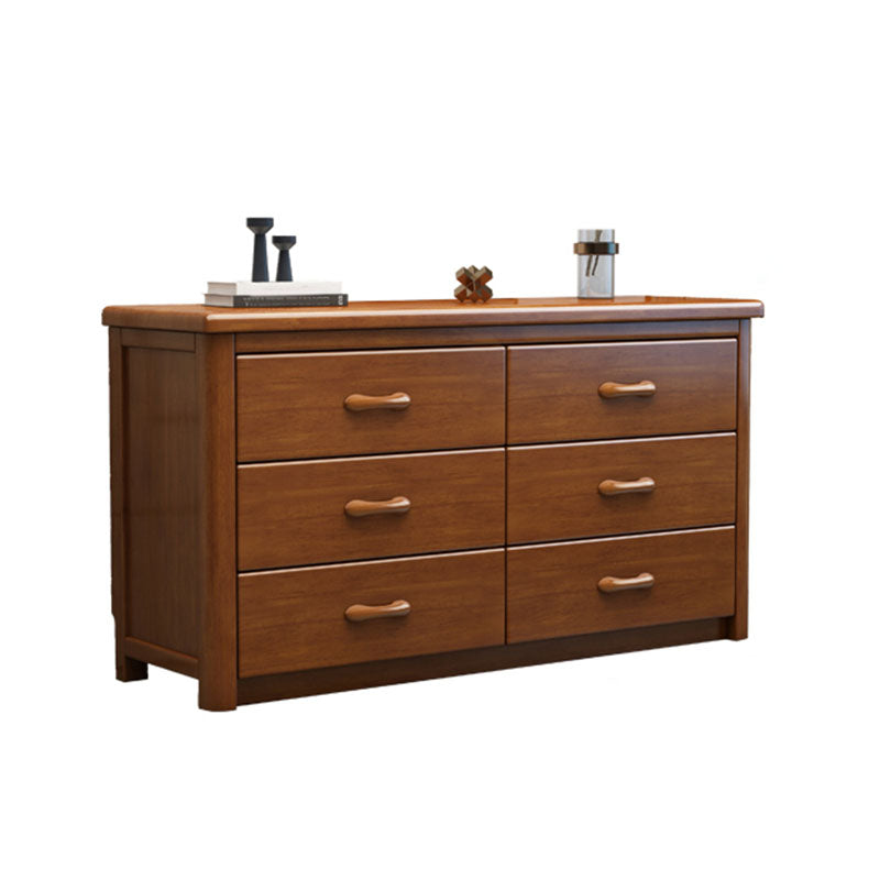 Cassapanca moderna per la casa Cassettiera in legno di gomma con cassetti