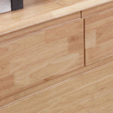 Torace di stoccaggio contemporaneo Casa in gomma torace in legno con cassetti