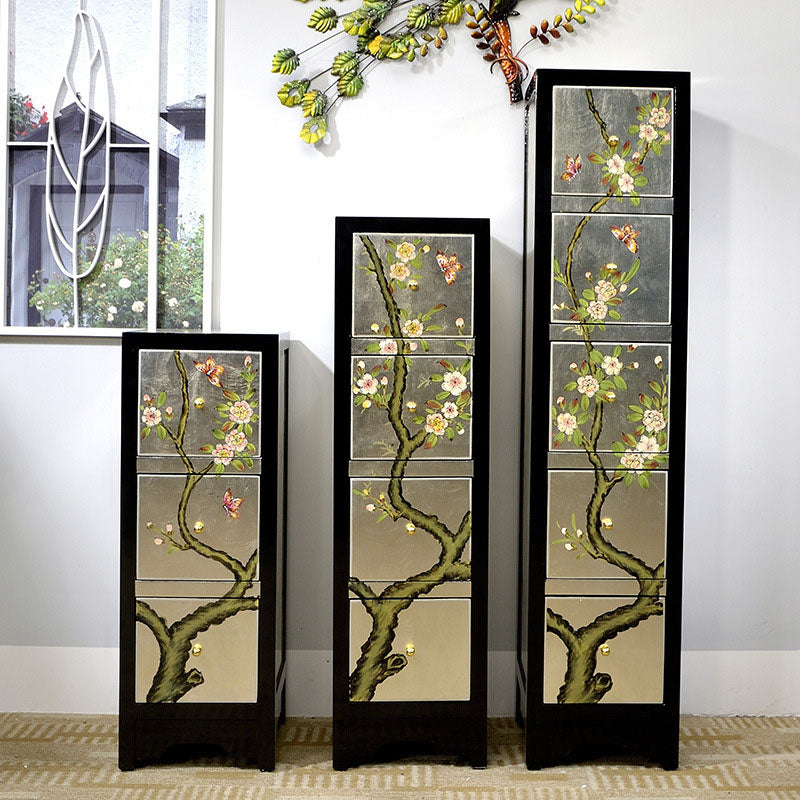 Cassapanca verticale in legno per camera da letto nautica con cassetti