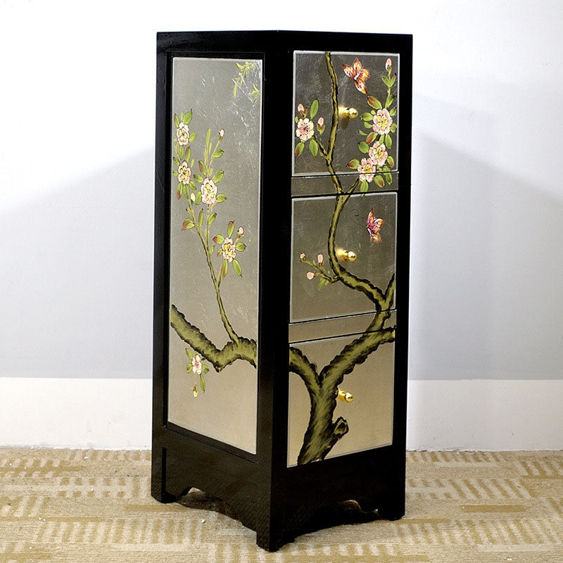 Cassapanca verticale in legno per camera da letto nautica con cassetti