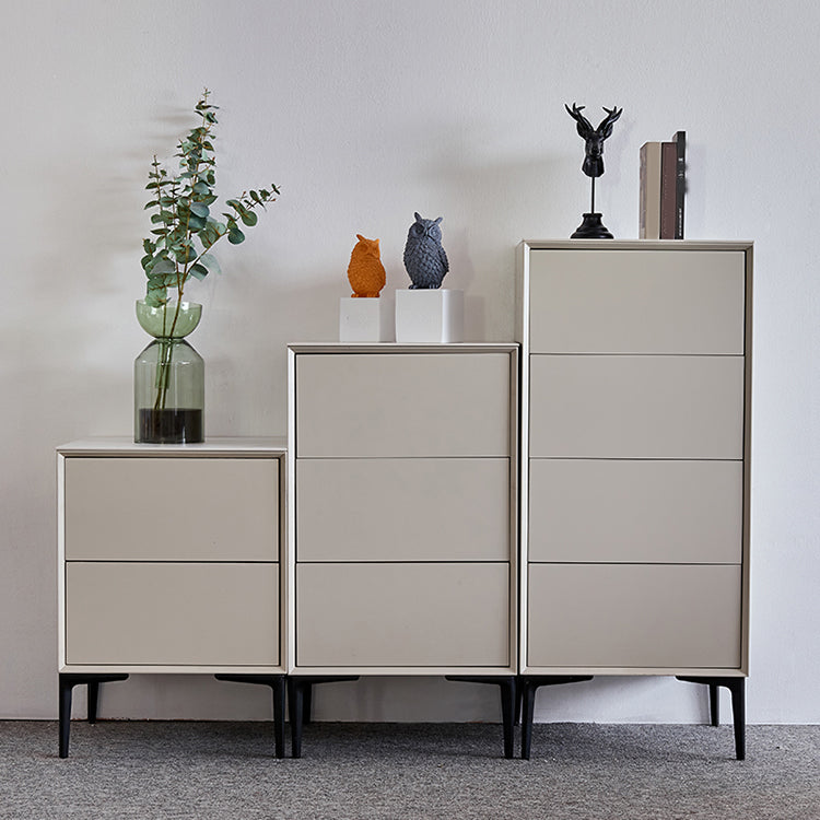 Cómoda vertical con cómoda de almacenamiento moderna de madera maciza sin espejo