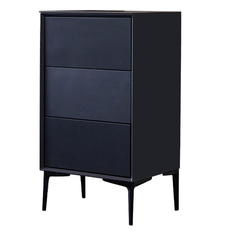 Cómoda vertical con cómoda de almacenamiento moderna de madera maciza sin espejo