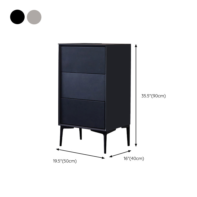 Cómoda vertical con cómoda de almacenamiento moderna de madera maciza sin espejo