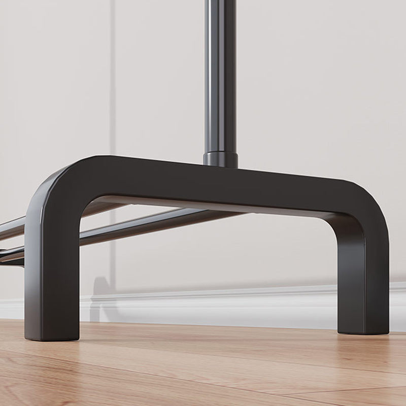 Contemporary Metal Coat Rack Storage Shelving Coat Rack with Coat Hooks Clearhalo 'Entry & Mudroom Furniture' 'furn' 'furn_hall_tree_coat_racks' 'Furniture' 'Hall Trees & Coat Racks' 'hall_tree_coat_racks' 6168601