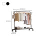 Contemporary Metal Coat Rack Storage Shelving Coat Rack with Coat Hooks Clearhalo 'Entry & Mudroom Furniture' 'furn' 'furn_hall_tree_coat_racks' 'Furniture' 'Hall Trees & Coat Racks' 'hall_tree_coat_racks' 6168610