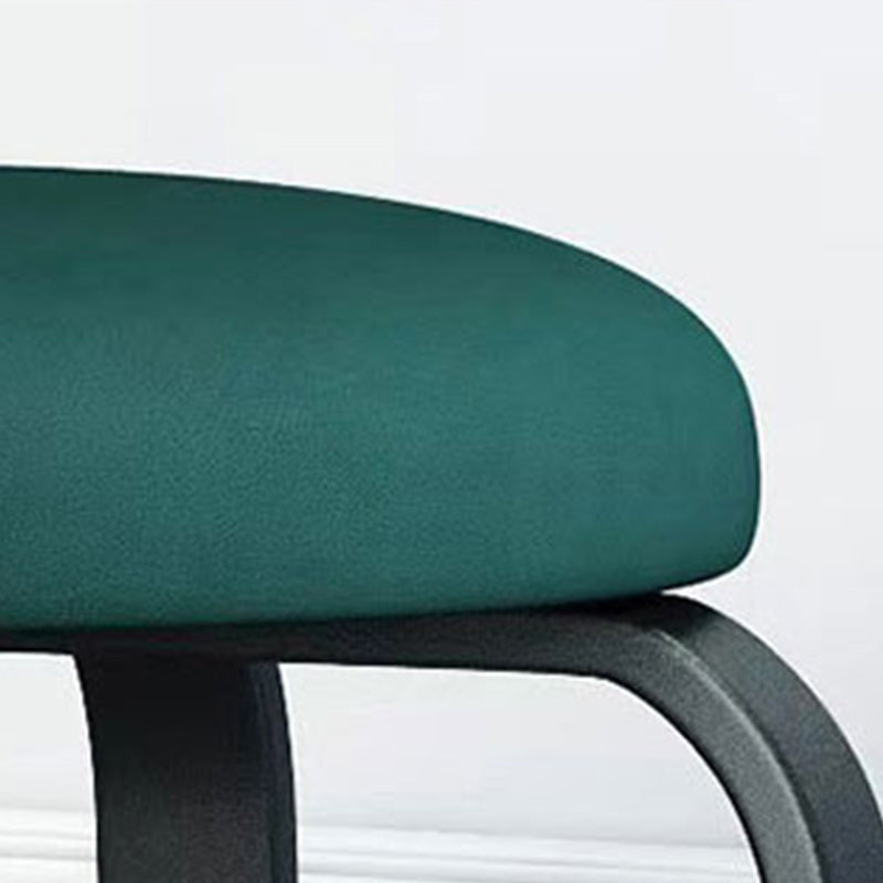 Black Modern Standard Pure Color Water Resistant Round Indoor Standard Clearhalo 'furn' 'furn_ottomans_poufs' 'Furniture' 'Living Room Furniture' 'Ottomans & Poufs' 'ottomans_poufs' 6168628