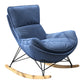 Contemporary Upholstered Rocker Chair Metal Frame Spindle Rocker Chair for Living Room Clearhalo 'Chairs & Seating' 'furn' 'furn_rocking_chairs' 'Furniture' 'Living Room Furniture' 'Rocking Chairs' 'rocking_chairs' 6168650