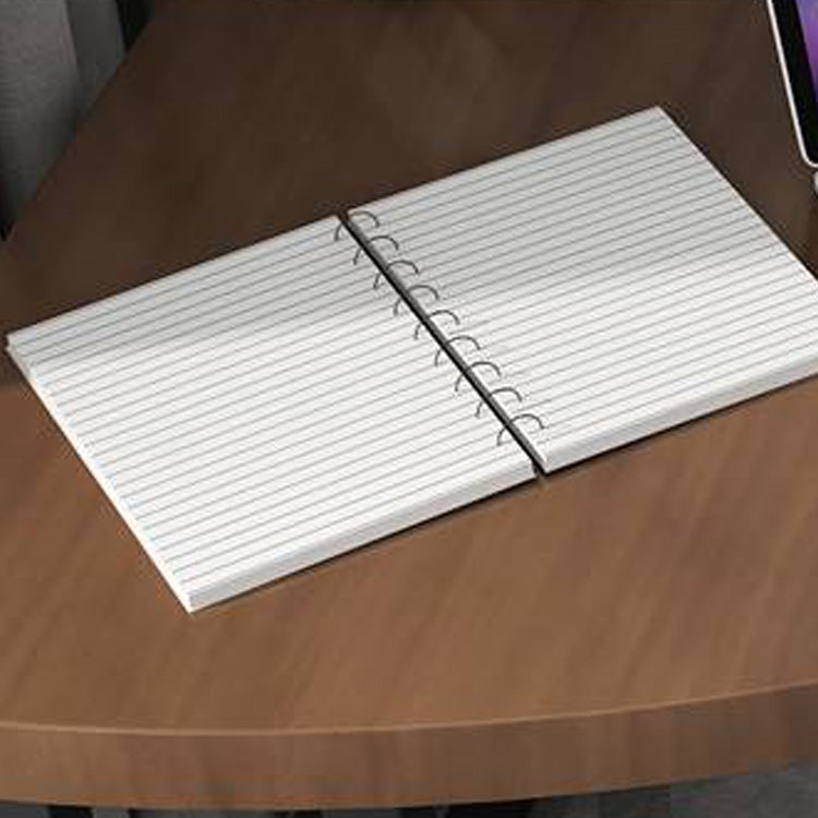 Bureau d'écriture en pin et en métal industriel bureau de bureau en bois marron