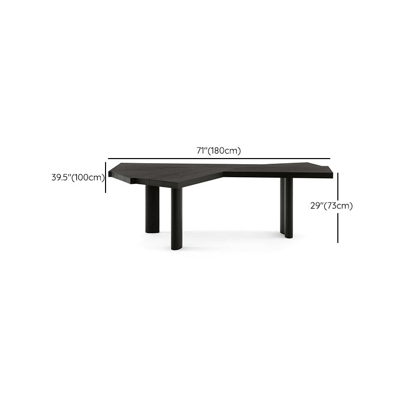 Parsons Wooden Writing Desk Black 28.7 "Distano da ufficio alto
