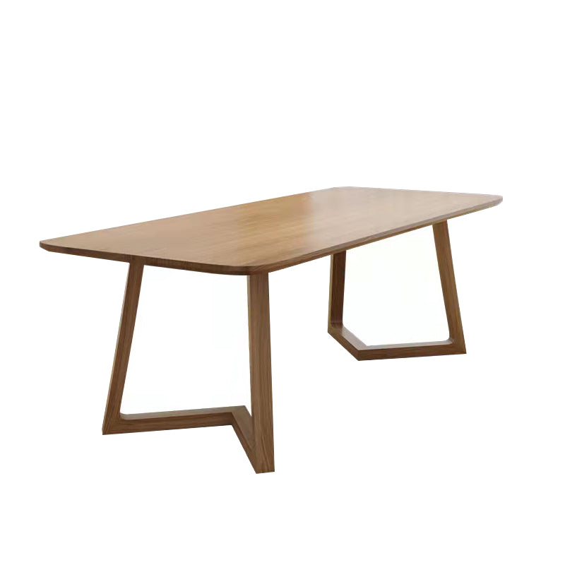 Modern Office Writing Table Solid Wood Rectangular Office Desk Clearhalo 'furn' 'furn_office_desk' 'Furniture' 'Office Desks' 'Office Furniture' 'office_desk' 6168774