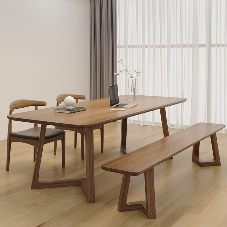 Modern Office Writing Table Solid Wood Rectangular Office Desk Clearhalo 'furn' 'furn_office_desk' 'Furniture' 'Office Desks' 'Office Furniture' 'office_desk' 6168775