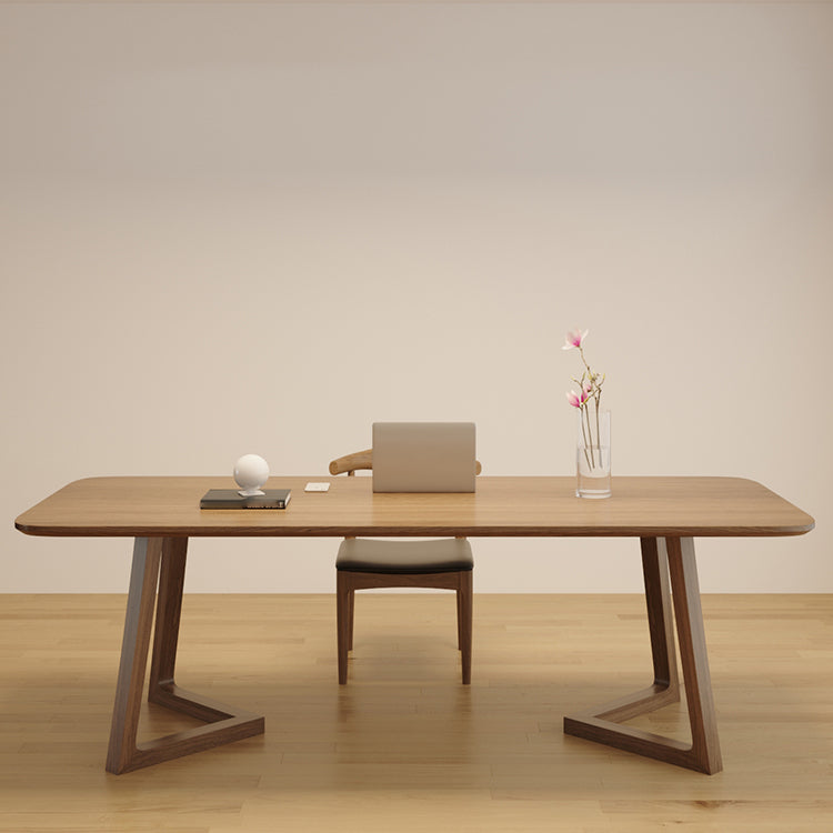 Modern Office Writing Table Solid Wood Rectangular Office Desk 70.9"L x 31.5"W x 29.5"H Clearhalo 'furn' 'furn_office_desk' 'Furniture' 'Office Desks' 'Office Furniture' 'office_desk' 6168777