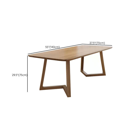 Modern Office Writing Table Solid Wood Rectangular Office Desk Clearhalo 'furn' 'furn_office_desk' 'Furniture' 'Office Desks' 'Office Furniture' 'office_desk' 6168782