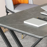 Rectangular Industrial Office Desk Dark Taupe Writing Desk for Home Clearhalo 'furn' 'furn_office_desk' 'Furniture' 'Office Desks' 'Office Furniture' 'office_desk' 6168806