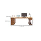 Rectangular Solid Wood Computer Desk Modern Home Meeting Desk with Drawers