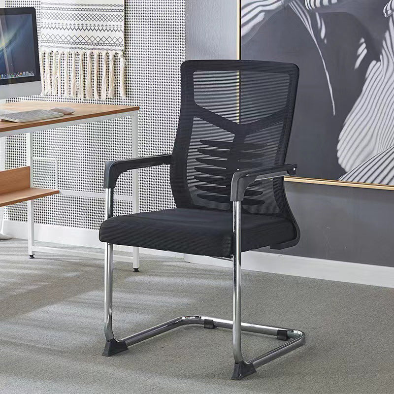 19" Wide Modern Desk Chair Breathable AirGrid Fixed Arms Office Chair Clearhalo 'furn' 'furn_office_chair' 'Furniture' 'Office Chairs' 'Office Furniture' 'office_chair' 6173086