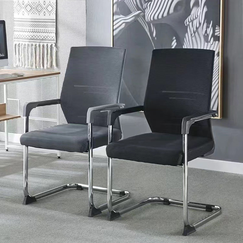 19" Wide Modern Desk Chair Breathable AirGrid Fixed Arms Office Chair Clearhalo 'furn' 'furn_office_chair' 'Furniture' 'Office Chairs' 'Office Furniture' 'office_chair' 6173090