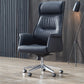 24" Wide Contemporary Managers Chair Black Leather Executive Chair Clearhalo 'furn' 'furn_office_chair' 'Furniture' 'Office Chairs' 'Office Furniture' 'office_chair' 6173201