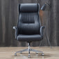 24" Wide Contemporary Managers Chair Black Leather Executive Chair Clearhalo 'furn' 'furn_office_chair' 'Furniture' 'Office Chairs' 'Office Furniture' 'office_chair' 6173203