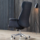24" Wide Contemporary Managers Chair Black Leather Executive Chair Clearhalo 'furn' 'furn_office_chair' 'Furniture' 'Office Chairs' 'Office Furniture' 'office_chair' 6173206