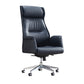 24" Wide Contemporary Managers Chair Black Leather Executive Chair Clearhalo 'furn' 'furn_office_chair' 'Furniture' 'Office Chairs' 'Office Furniture' 'office_chair' 6173210